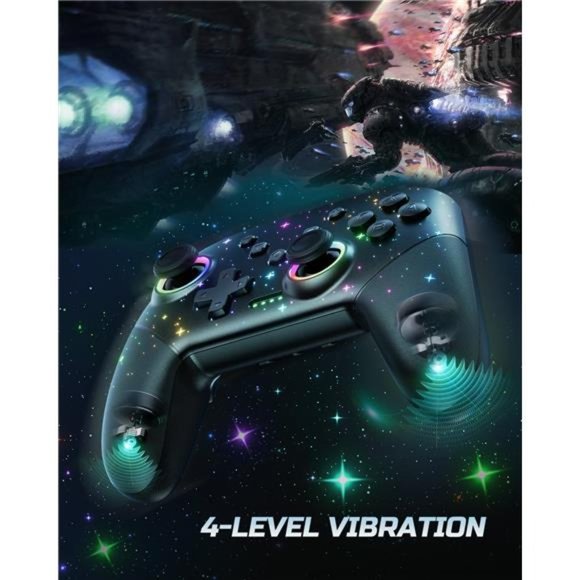 Switch Controller Compatible, 1000mAh Programmable Wireless Pro Controller - Picture 5 of 6